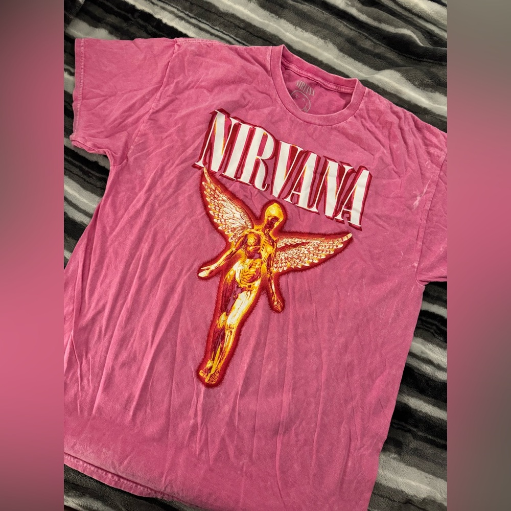 Pink Nirvana Graphic T-Shirt